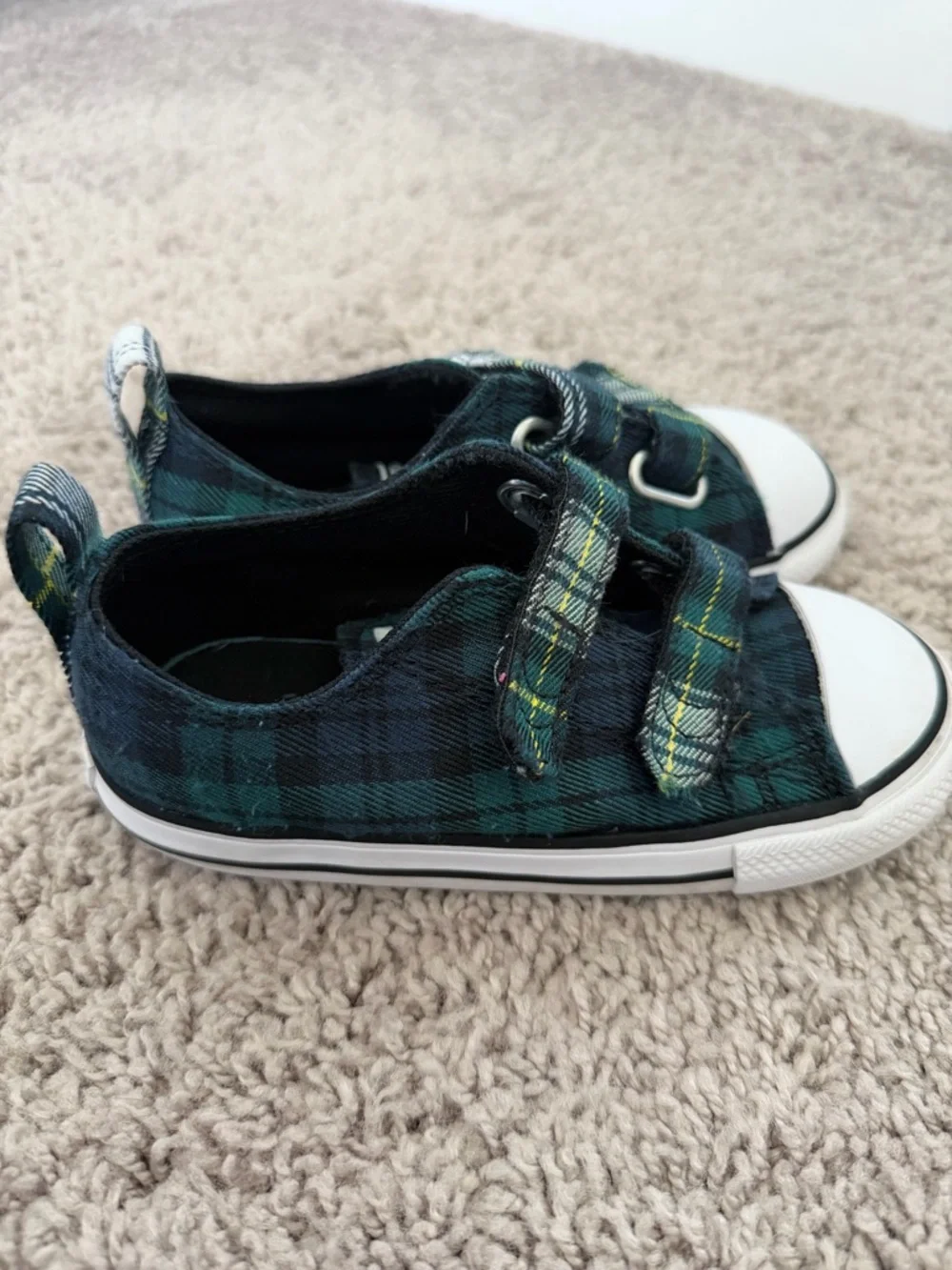 Converse Kids Chuck Taylor All Star Easy-On plaid sneakers